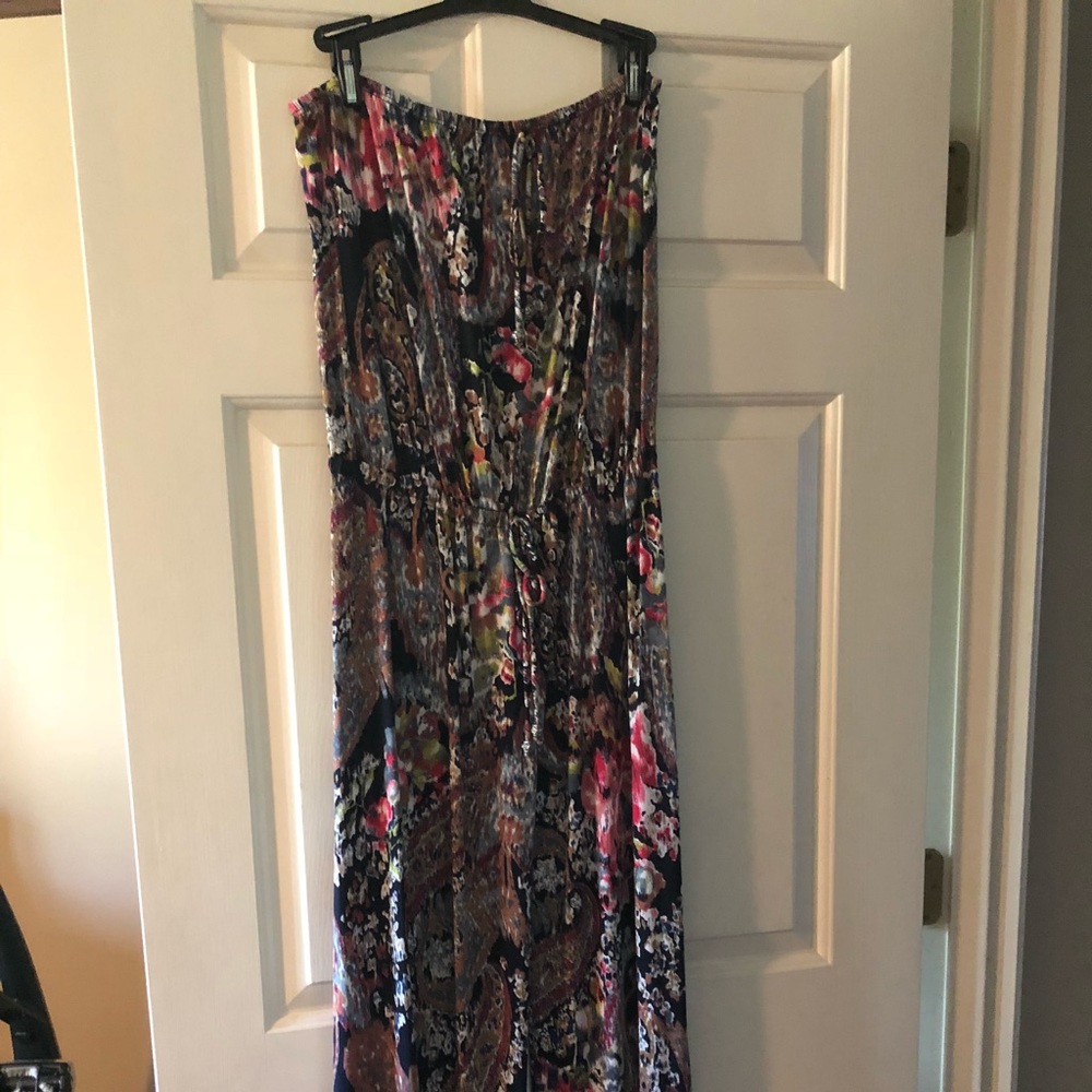 Floral paisley sleeveless romper